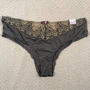NEW Lane Bryant Cacique Cheeky Black Lacy Panties Size 26/28